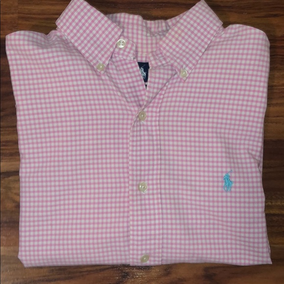 POLO by Ralph Lauren Genuine Men’s Pink Button-Up - Picture 1 of 4